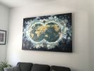 Cosmic Map for The Rubin Report green room | Mixed Media by Caylin Rose Janet. Item composed of wood compatible with contemporary style