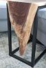 Waterfall Walnut side table, C-table | Tables by Hazel Oak Farms. Item composed of walnut and steel in minimalism or contemporary style