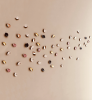 Porcelain Petal Wall Art: Summer Breeze | Wall Sculpture in Wall Hangings by Elizabeth Prince Ceramics. Item made of ceramic works with minimalism & contemporary style