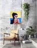 Milena | Oil And Acrylic Painting in Paintings by Elena Parau. Item made of canvas compatible with boho and minimalism style