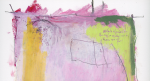 Play Drawing #4 — Contemporary Abstract Oil on Paper | Paintings by Vincent Salvati – Contemporary Abstract Painter | NJ`. Item made of paper compatible with minimalism and contemporary style
