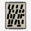 Abstract woven throw blanket. 01 | Linens & Bedding by forn Studio by Anna Pepe. Item made of cotton
