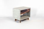 Dwarf | Nightstand in Storage by Curly Woods. Item composed of oak wood & concrete compatible with mid century modern and industrial style