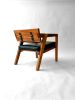 Flitch Lounge Chair | Chairs by Madison Flitch. Item composed of wood and brass in mid century modern or contemporary style