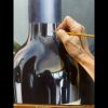 'Put A Cork In It' Original Oil Painting | Oil And Acrylic Painting in Paintings by Jenny Stewart's Fine Art. Item composed of canvas in contemporary or industrial style