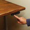 Adjustable Height Desk | Tables by Jeff Spugnardi Woodworking. Item made of walnut