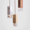 Lamp/One Collection Chandelier | Chandeliers by Formaminima. Item made of walnut with brass