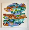 On A Cloud | Mixed Media in Paintings by Shiri Phillips Designs. Item made of canvas compatible with boho and contemporary style
