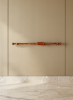 Solid Apple Wood Curtain Rod | Hand-Turned Luxury Detail | Decorative Frame in Decorative Objects by Holzkunst Samuel Meisinger. Item made of wood works with minimalism & art deco style
