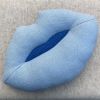 Cobalt Lips Pillow | Cushion in Pillows by Made Cozy. Item composed of cotton compatible with contemporary and modern style