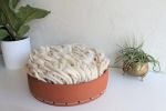 Komondor - Terracotta & Fiber Wall Sculpture | Tapestry in Wall Hangings by Keyaiira | leather + fiber | Reveal Hair Studio in Santa Rosa. Item made of wool with stoneware