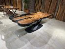 Custom 800-Year-Old Wood Epoxy Table, In Stock Now | Dining Table in Tables by Gül Natural Furniture. Item composed of wood in contemporary or country & farmhouse style