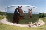 Horses | Street Murals by Eric Henn. Item composed of synthetic
