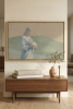 "The Good Shepherd" — Minimalist Textured Canvas with Gold L | Oil And Acrylic Painting in Paintings by Berezart. Item composed of canvas in minimalism or contemporary style