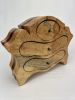 Spalted maple and mahogany wooden jewelry keepsake box | Decorative Box in Decorative Objects by Made By RP. Item made of wood works with modern style