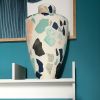 Shades of blue Terrazzo Vase | Vases & Vessels by Natascha Madeiski. Item made of ceramic