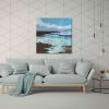 Breaking Through - Modern Seascape Painting | Oil And Acrylic Painting in Paintings by Filomena Booth Fine Art. Item composed of canvas compatible with contemporary and coastal style