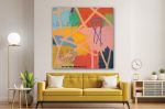 Bodacious 60"x60" | Oil And Acrylic Painting in Paintings by Bibby Gignilliat. Item composed of canvas