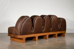 Pews for Studio Kër by Costantini | Couch in Couches & Sofas by Costantini Design. Item made of wood with leather works with contemporary & modern style