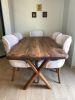 Wooden Dining Table - Walnut Office Table | Tables by Tinella Collection. Item composed of walnut in minimalism or art deco style