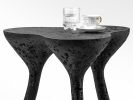 Black sculptural coffee table, accent furniture | Tables by Donatas Žukauskas. Item made of wood with concrete works with minimalism & contemporary style
