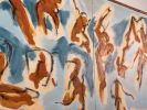 Dancers | Oil And Acrylic Painting in Paintings by Andrew Martin Miller. Item composed of canvas & synthetic