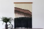 Tapestry Artwork | Macrame Wall Hanging in Wall Hangings by CER Dye Design. Item composed of wool in boho or mid century modern style