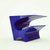 Star Axis Side Table in Blue Aluminum | Tables by Neal Aronowitz. Item made of aluminum compatible with minimalism and mid century modern style