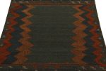 1980s Vintage Sofreh Kilim rug in Blue and Brown | Area Rug in Rugs by Rug and Kilim