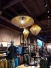 Custom-Wrapped Yarn Lighting Fixtures V1 V2 V3 | Pendants by ADAMLAMP | Dockyard Etele Plaza in Budapest. Item composed of cotton & steel compatible with boho and contemporary style