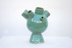 Hydra Vase - Turquoise | Vases & Vessels by niho Ceramics. Item composed of stoneware in minimalism or contemporary style