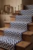 Handwoven Woolen Blue Runner Rug | Rugs by Evergreen Carpets. Item made of wool compatible with boho and minimalism style