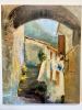 Summer Afternoon In Pruno II | Oil And Acrylic Painting in Paintings by Julia Lawing Fine Art. Item made of wood & synthetic