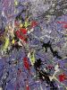 Purple Energy | Oil And Acrylic Painting in Paintings by Anastasiia Krykun. Item made of canvas works with contemporary style