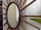 Decorative Mirror ,Bamboo Mirror, Ornament Mirror | Decorative Objects by Magdyss Home Decor. Item made of bamboo & glass compatible with boho and contemporary style