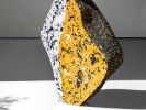 Large Brutalist Concrete Floor Vase, Textured Art Object | Sculptures by Donatas Žukauskas. Item composed of cement and paper in minimalism or contemporary style