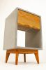 The Blossom Classic | Nightstand in Storage by Curly Woods. Item composed of oak wood & concrete compatible with mid century modern and industrial style