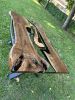 Custom Clear Resin Table - Live Edge Table - Wood Table | Dining Table in Tables by Tinella Collection. Item made of wood works with contemporary & art deco style