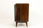 Classic Edge Black | Nightstand in Storage by Curly Woods. Item made of oak wood & concrete compatible with modern style