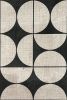 Mingle - 48x48 inches | Mixed Media in Paintings by Chris Ronk. Item made of fabric works with minimalism & mid century modern style
