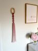 Dusty rose ombré tassel wall hanging | Tapestry in Wall Hangings by The Cotton Yarn. Item made of wood with cotton