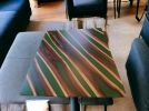 Epoxy Dining Table, Epoxy Resin Table, Epoxy Wood Table | Tables by Innovative Home Decors. Item composed of wood in country & farmhouse or art deco style