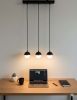 Modern Triple Pendant Light | Pendants by ATELIER 10. Item composed of metal in minimalism or contemporary style