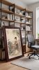 Museum Grade Hand-Painted Silk Art Gongbi Lady Portrait | Oil And Acrylic Painting in Paintings by Dynasty Artisan. Item made of wood with fabric works with contemporary & eclectic & maximalism style