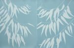 Silver Eucalyptus Diptych: two 24 x 18" gray cyanotypes | Photography by Christine So. Item made of paper compatible with boho and contemporary style