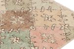 Vintage Zeki Müren Runner in Green and Beige-Brown Tones | Area Rug in Rugs by Rug and Kilim