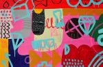 I've Heard Those Excuses Before | Mixed Media by Paula Saslow, Copper Rose Art. Item made of canvas works with contemporary & industrial style