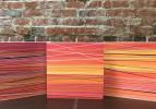 Wildfire Sunset 3 | Paintings by Leilani Norman Art & Design. Item composed of birch wood & canvas