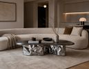 Steel Coffee Table — Pebble Collection, Nitush Aroosh | Tables by Nitush Aroosh. Item composed of steel in contemporary or eclectic & maximalism style