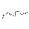 Dune 20 Curve Pendant Light | Chandeliers by MOSS Objects. Item composed of metal compatible with contemporary and japandi style